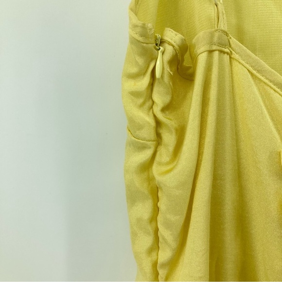 Esley Yellow Ruffle Side Sundress - Picture 8 of 9